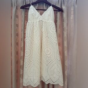H&M dress with eyelet embroidery